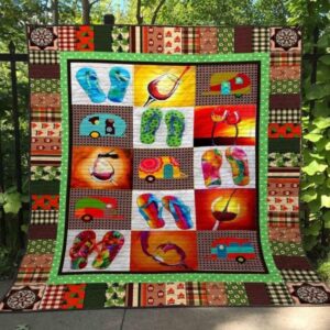 Im A Simple Woman Camping Quilt Blanket Lk08  Quilt